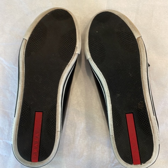 Prada black with white trim sneakers - Picture 5 of 6